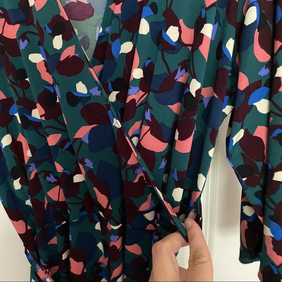 Leota Floral Printed Wrap Dress Size 3L Full Figure Size 22-24 - Picture 4 of 9